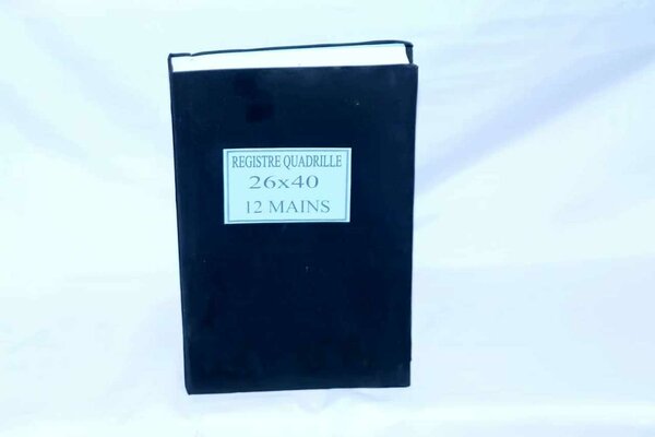 Registre quadrillé A4 12 mains