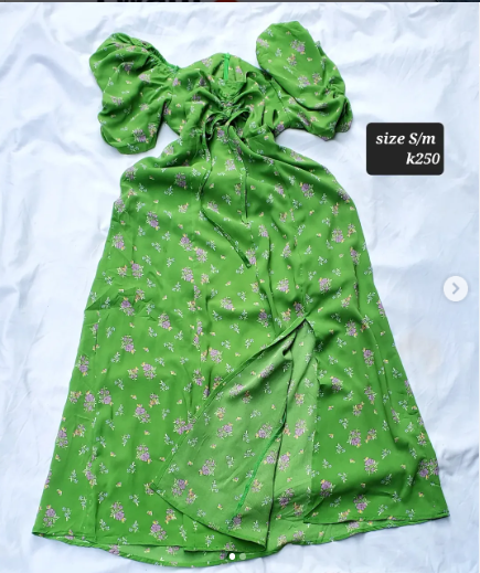 green dress