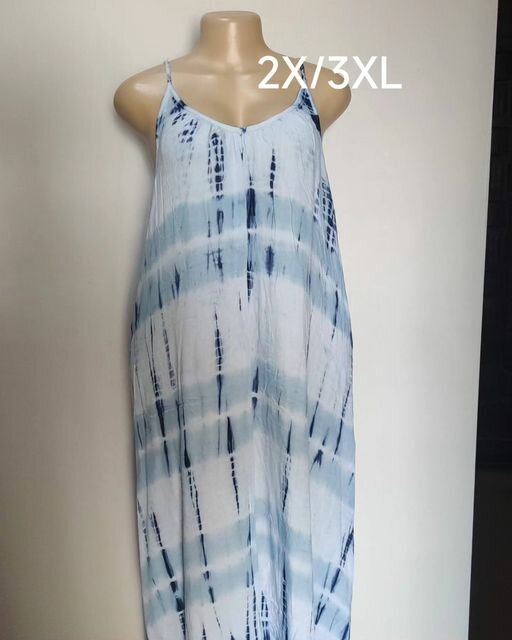 blue long dress