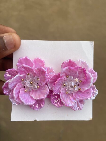 Boucles d'oreilles florales élégantes