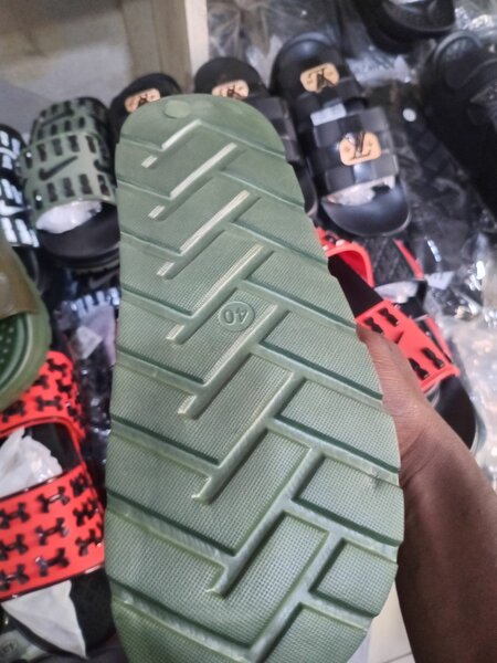 Quality lux man slide slippers