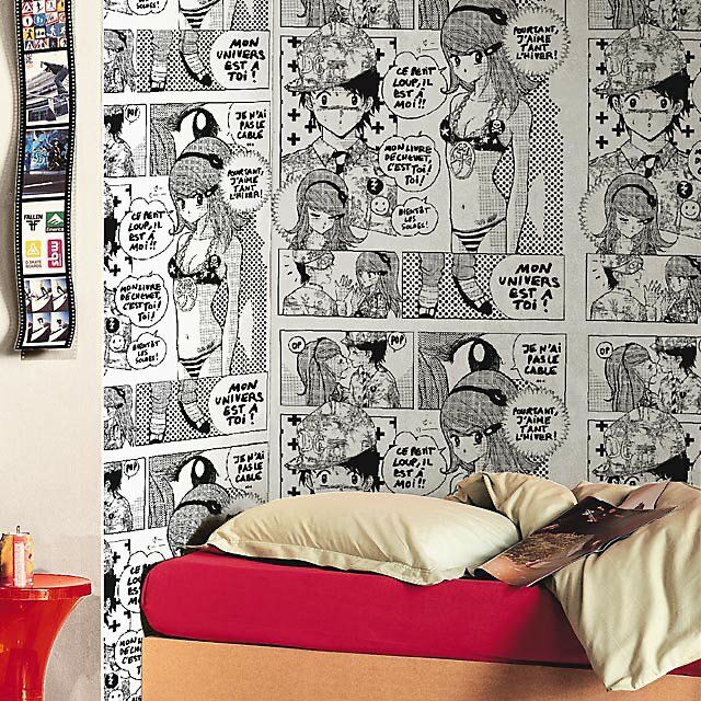 Papier peint manga artistique
