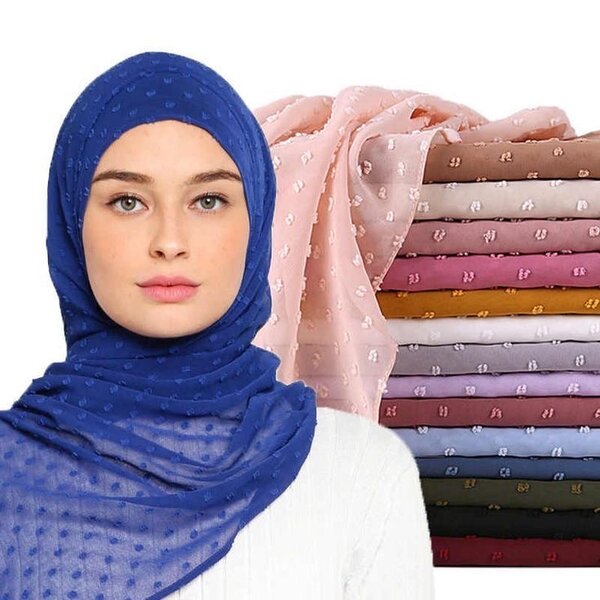Écharpe Hijab Chic en Mousseline