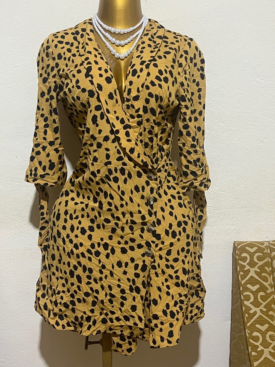 Robe élégante imprimé léopard