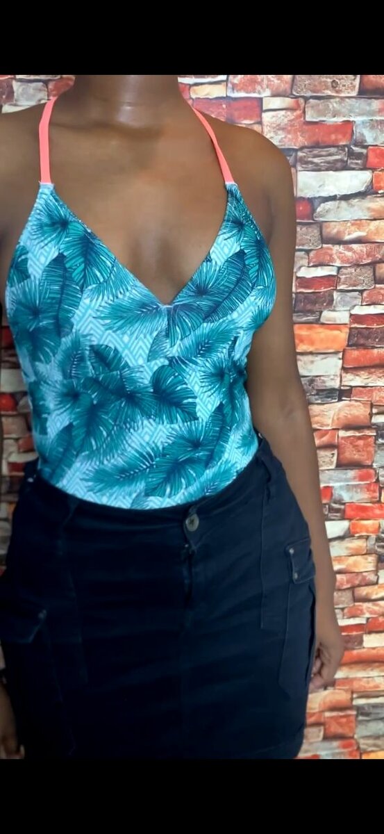 Maillot de Bain Dos Nu Tropical