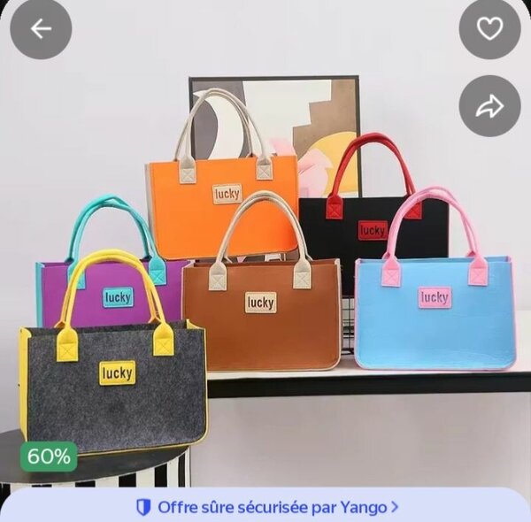 Sac à main Lucky coloré