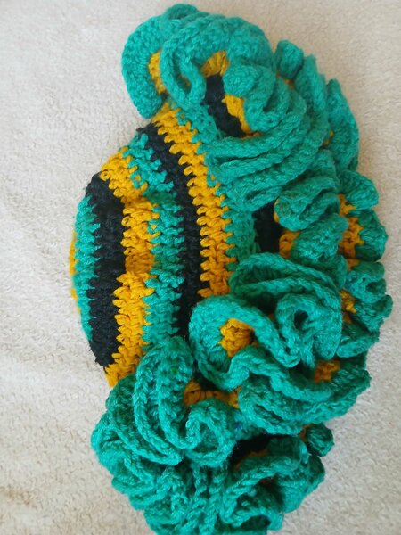 Ruffled hat