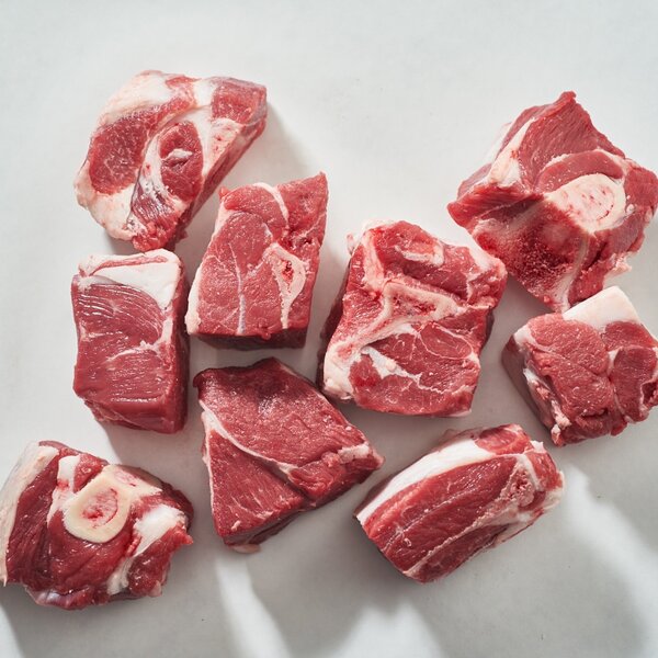 Bone in cow meat