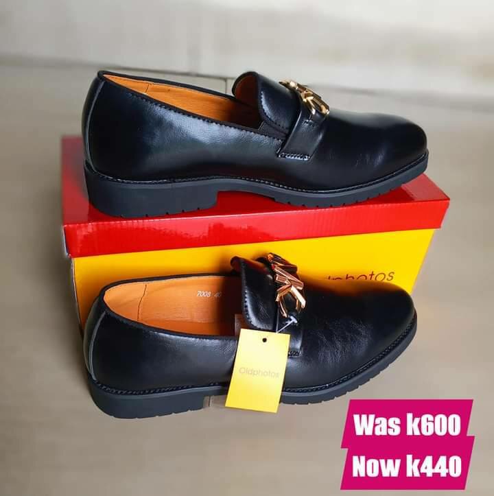 black loafers