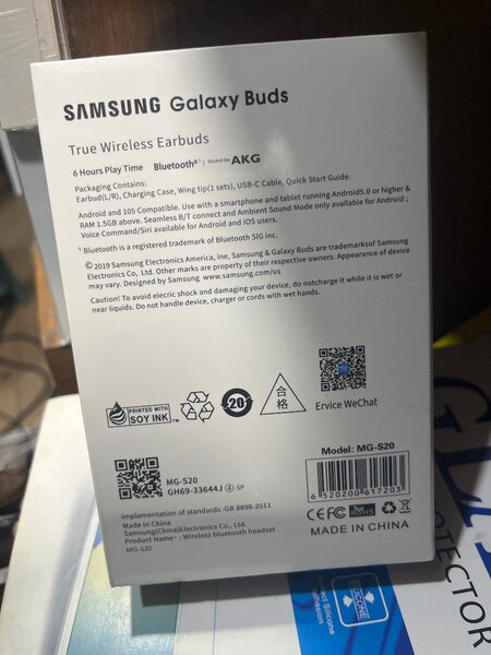 Samsung led buds s20