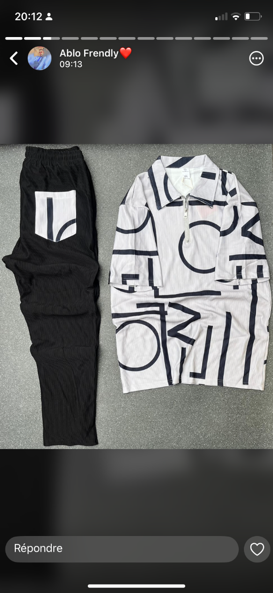 Ensemble chemise et pantalon moderne