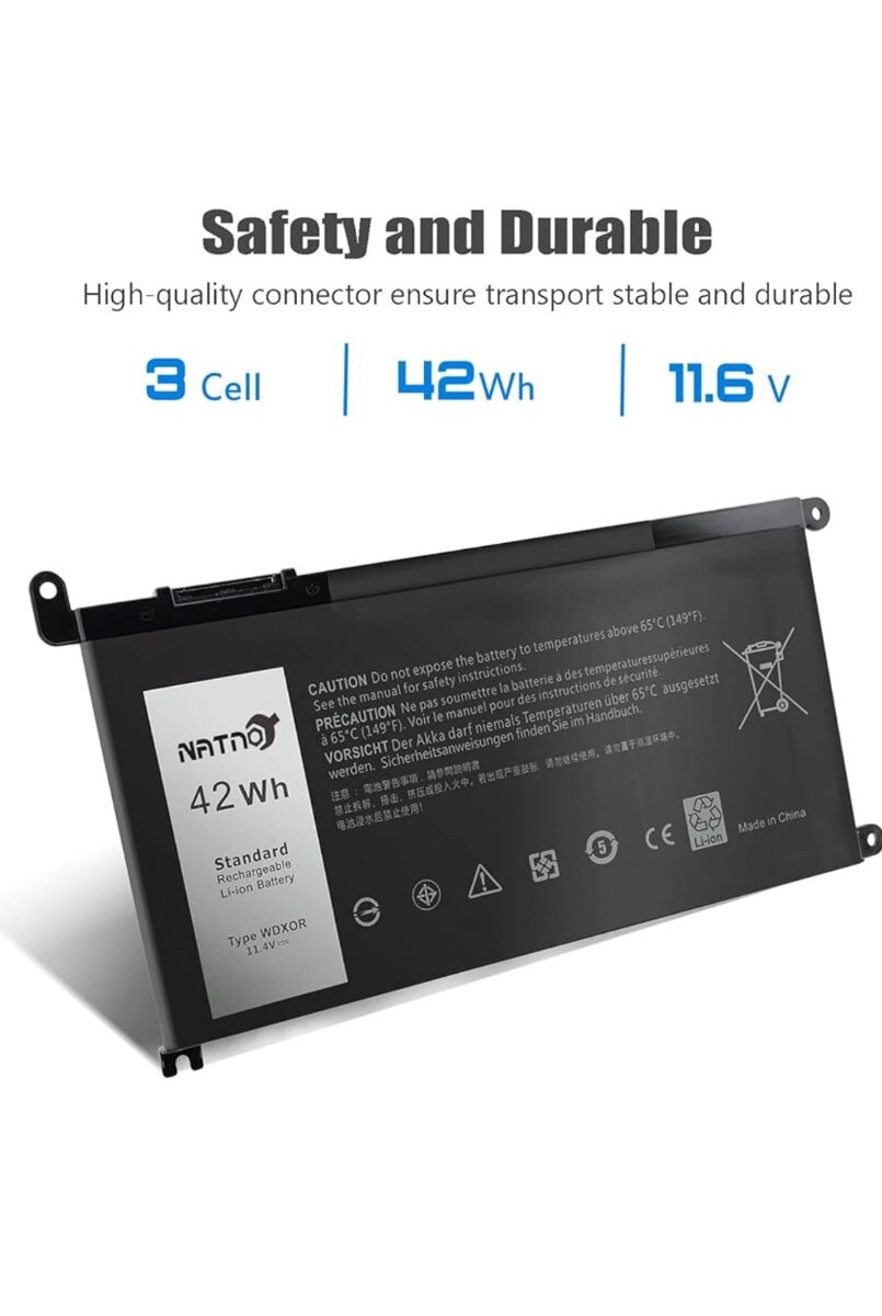 WDX0R Laptop Battery for Dell Laptop