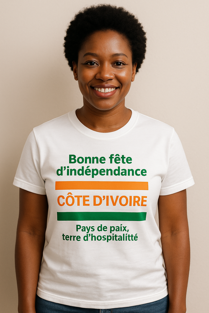 T-shirt Côte d'Ivoire Indépendance