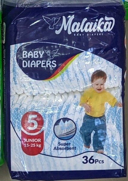 Malaika Diapers  Size 5 from 15-25kg