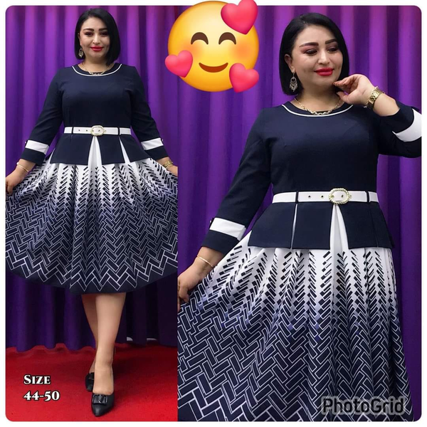 Robe bleu blanc