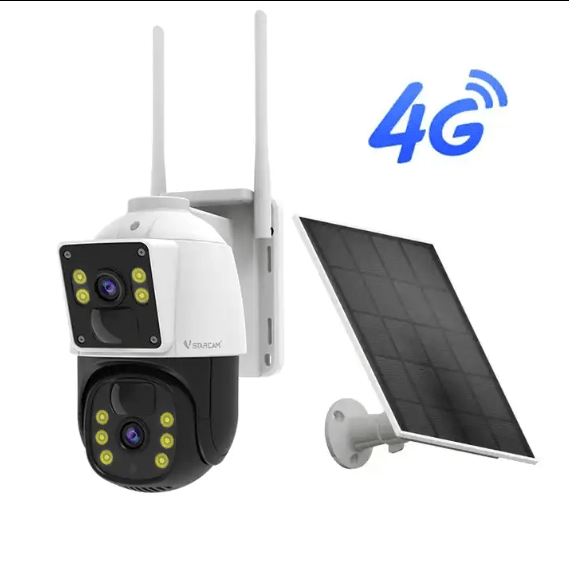 Dual 4G solar lens camera(V380 pro)