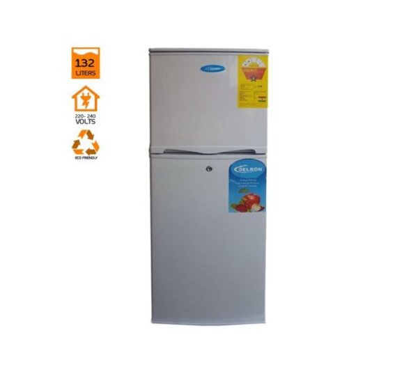 DRF-122A Double Door Refrigerator - 122 Litres - Silver
