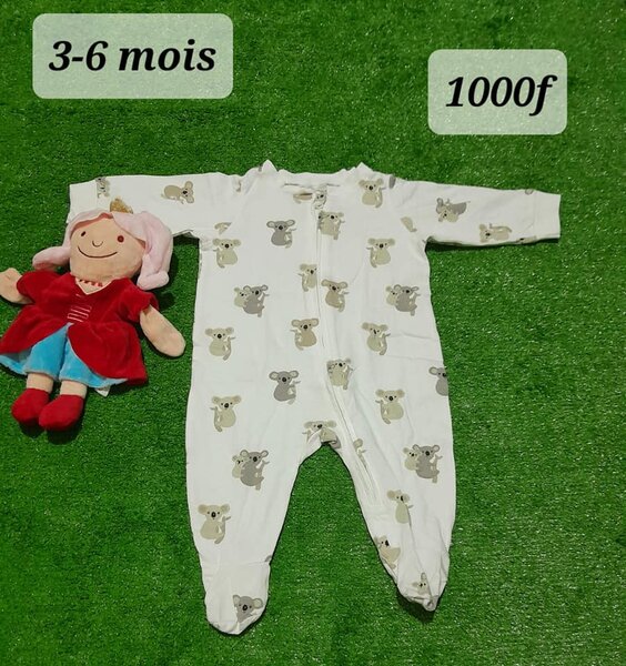 Combinaisons pour nouveau-nés, 3-6 mois, coton