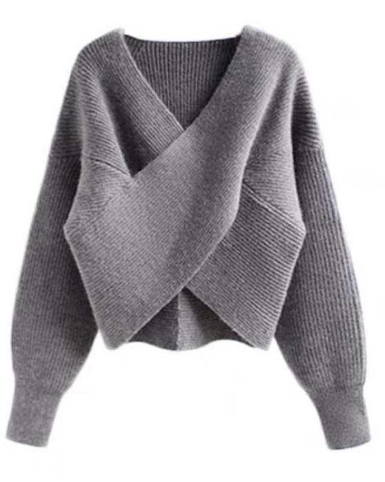 Crop Jersey grey