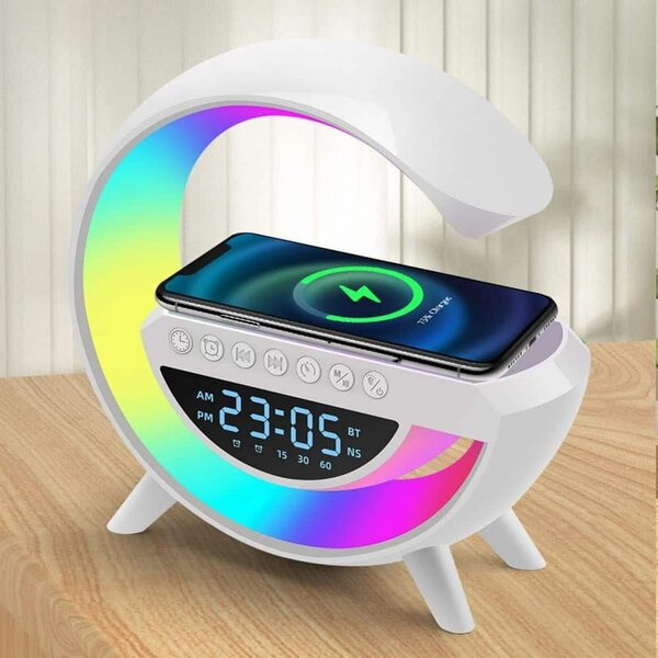 Lampe LED Chargeur Sans Fil-Radio Réveil