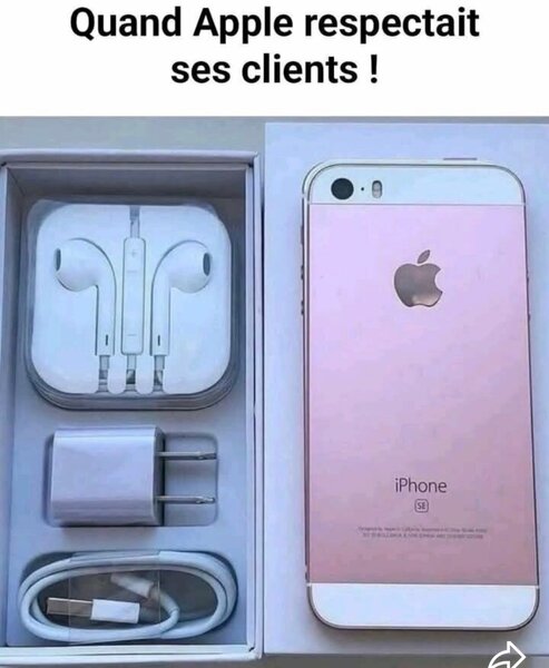 Apple iPhone SE avec accessoires