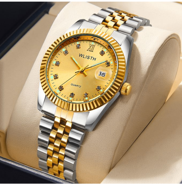 Montre Homme Luxe Dorée