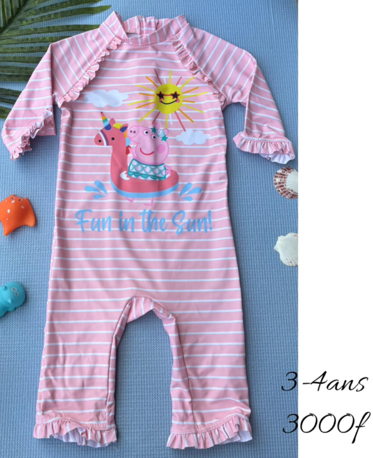 maillot de bain une pièce à manches longues pour fille