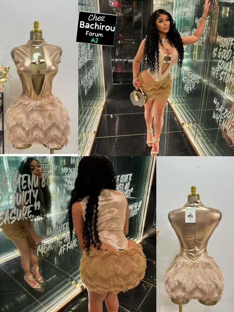 Robe Tendance à Franges