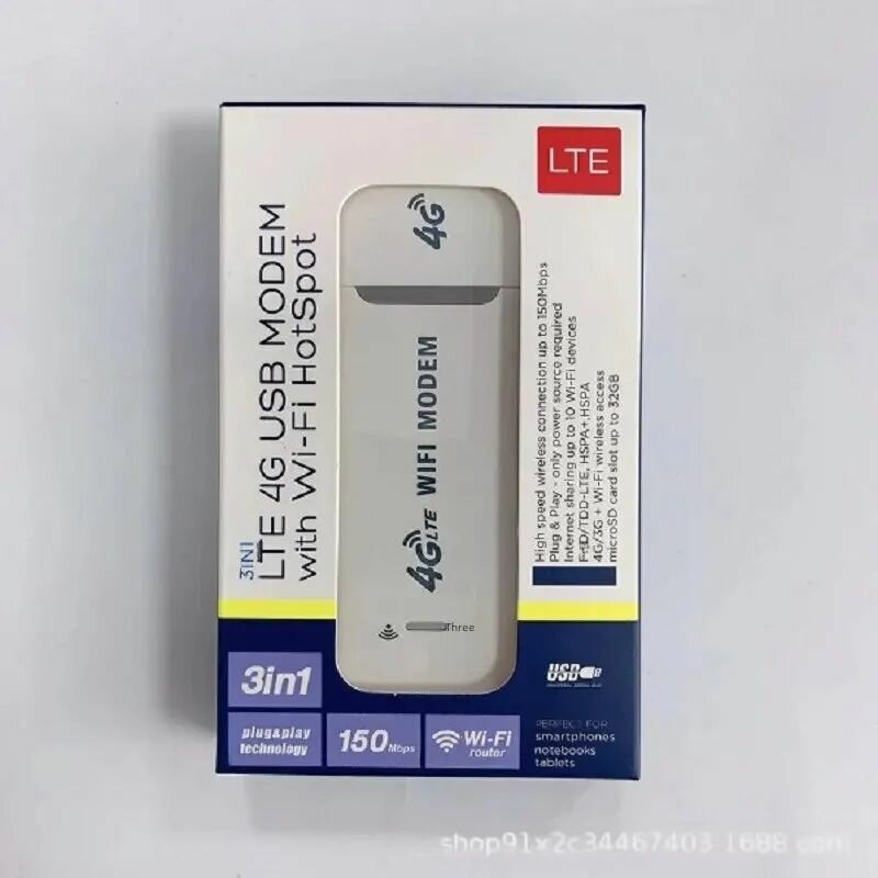 4G USB Modem with Wi-Fi Hotspot