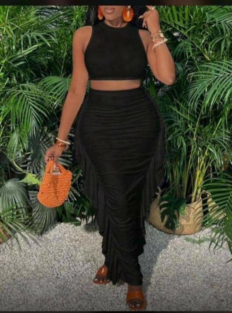 Top and skirt