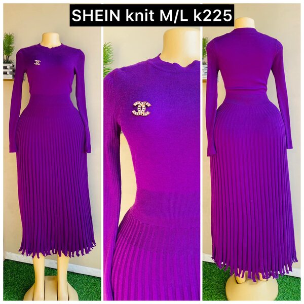 violet dress