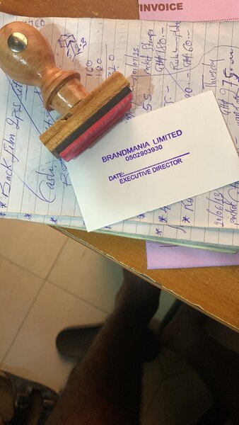 Rubber stamp Wooden