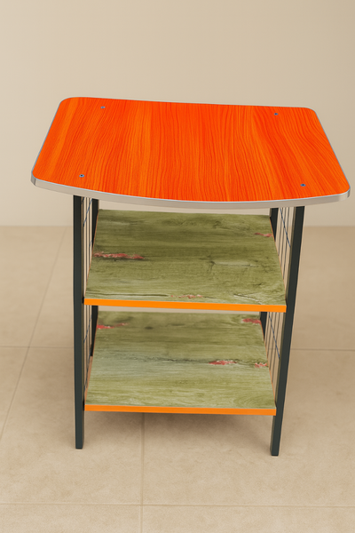Table d'appoint en bois coloré