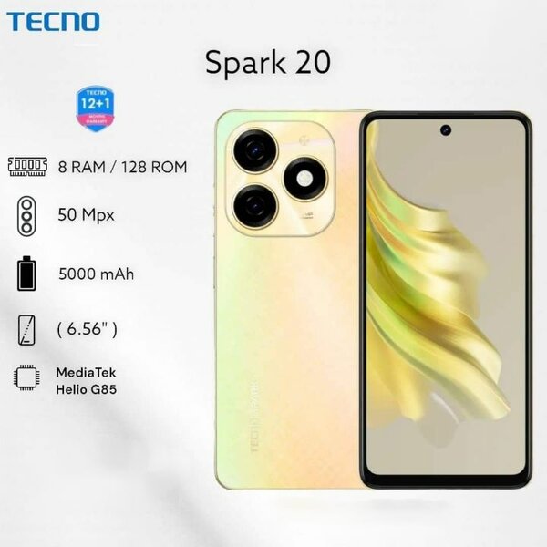Tecno Spark 20 - 128GB - 8GB Ram