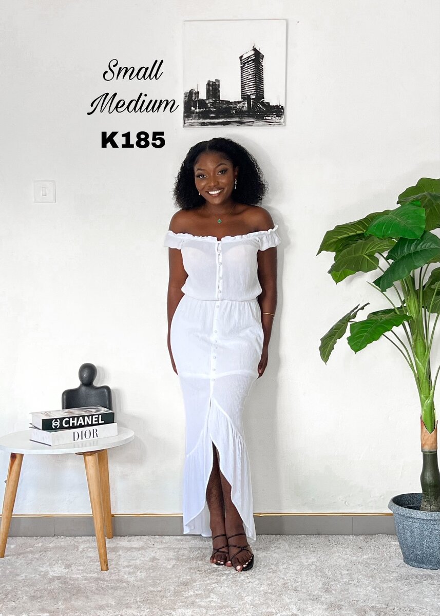 White cotton dress