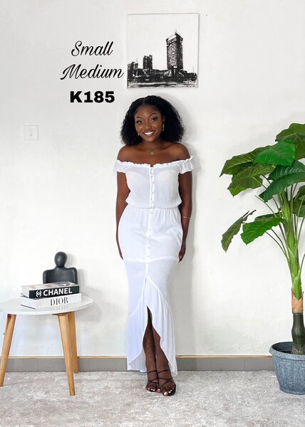 White cotton dress