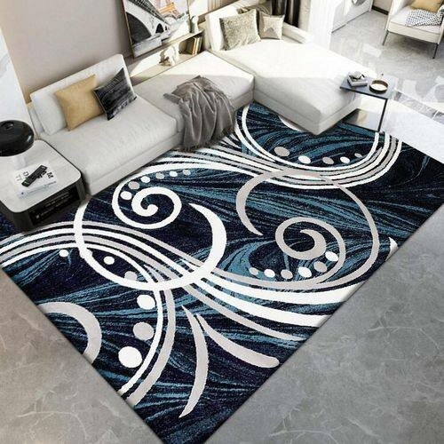 Tapis moderne à motifs abstraits