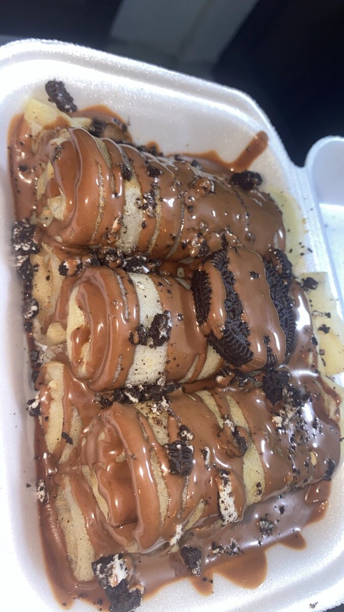 Crepe au Nutella plus oreo