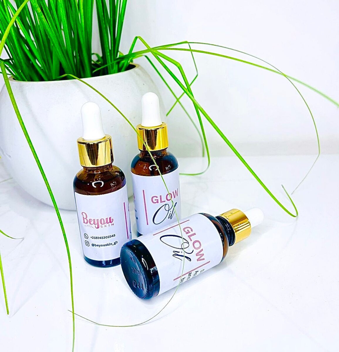 Glow body oil