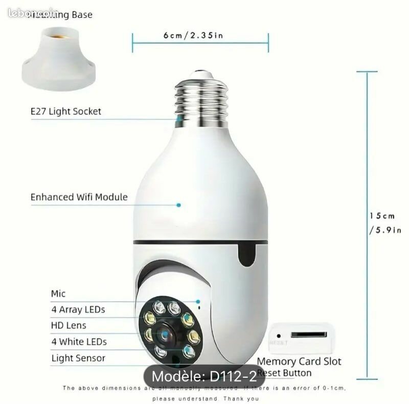 Caméra WiFi Panoramique Intelligente