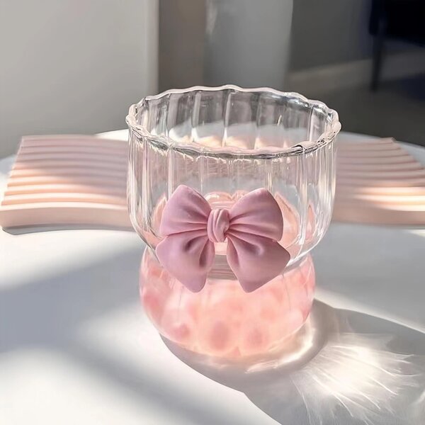 Ribbed Cup with Bow