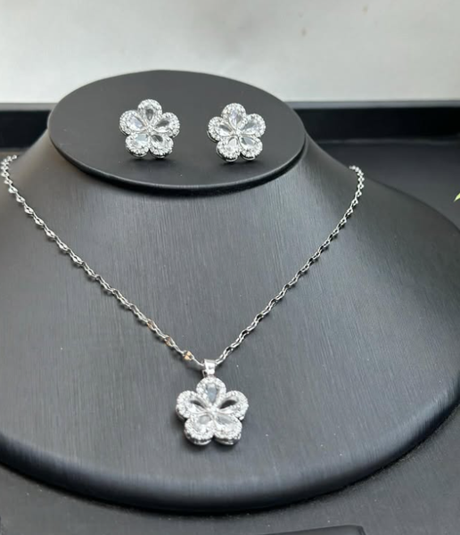 Necklace + earrings