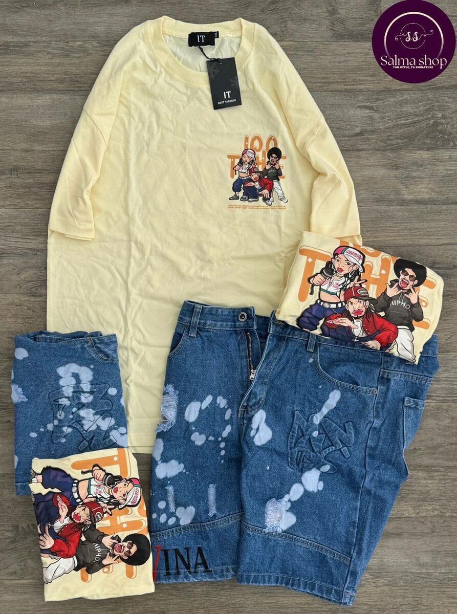 Ensemble t-shirt et short imprimé