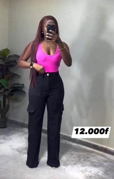 Pantalon noir pour femme