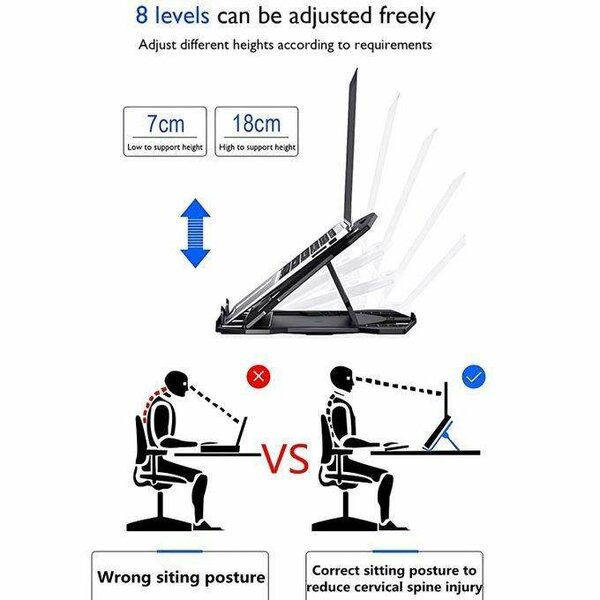 Laptop stand with mobile phone holder