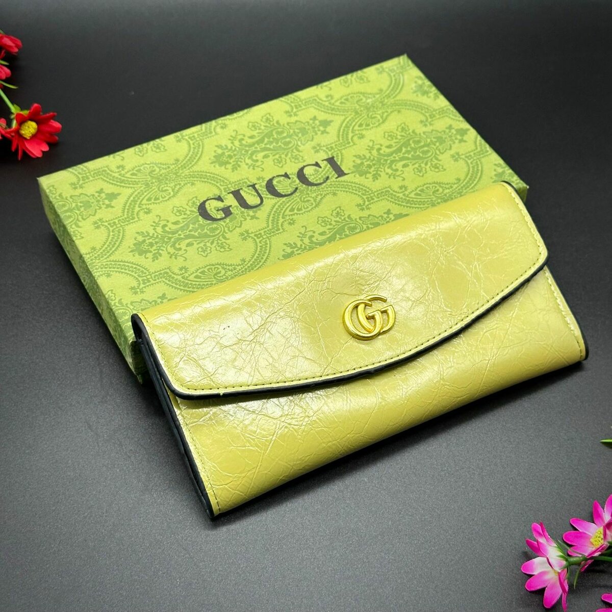 Ladies branded leather purses