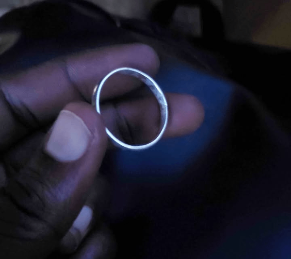 Bague argent Blanc