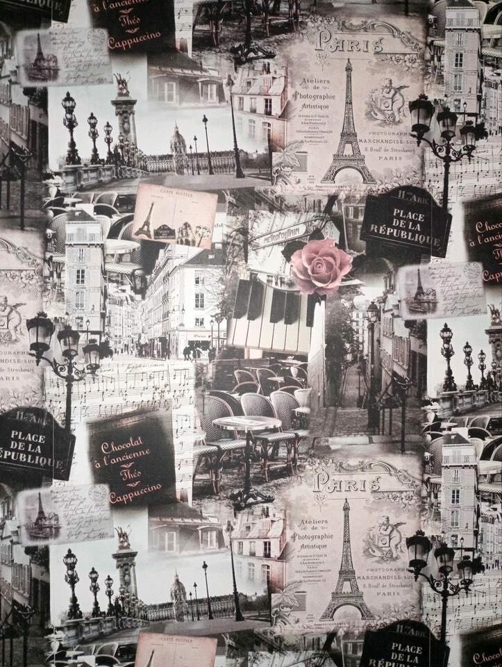 Papier peint vintage Paris