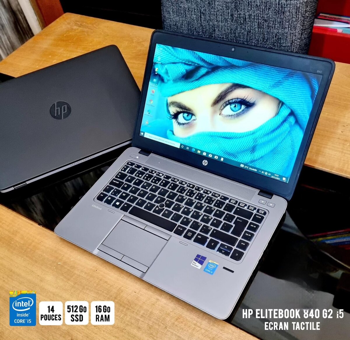 HP EliteBook 840 G2 Core i5 -5200U, Ecran Tactile, 16 Go Ram