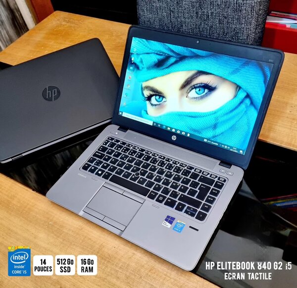 HP EliteBook 840 G2 Core i5 -5200U, Ecran Tactile, 16 Go Ram
